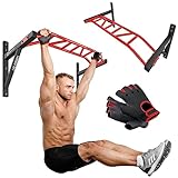 Hop-Sport Multigriff Klimmzugstange für Wand HS-2002K - Profi Fitness Pull Up Bar für zuhause mit vielen Griffvariationen