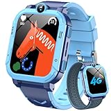 Blackview Smartwatch Kinder, Kann SIM-Karte einstecken, LBS+WLAN+GPS-Tracker, Uhr mit 4G Funktionen, SOS Notruf, Telefonanruf, Videoanrufe, Sprachchat, SMS, Schulmodus, Kinderuhr für Junge und Mädchen