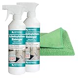 HOTREGA Arbeitsplatten Reiniger Naturstein & Quarz Komposit 2x 500ml inkl. Microfasertuch Micro Star