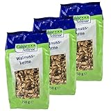 Cuisine Noblesse - 3er Pack Premium Walnüsse geschält 750 g Großpackung in Gastro-Qualität - Walnusskerne Naturrein & ungesalzen ideal für Müsli, Backen, Kochen & Snacken (ohne Schale)