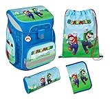 Scooli Schulranzenset SUPER Mario -5-Teilig