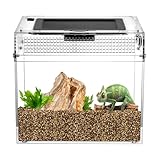 QWORK® Reptil Fütterungsbox, Feeding Box, 20 * 20 * 18cm für eine Vielzahl an Reptilien und Insekten