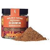 SoulSpice Bio Glühweingewürz - 45g Gewürzmischung für Glühwein, Punsch & Feuerzangenbowle - höchste Bio Qualität - für ca. 5L Glühwein selber machen