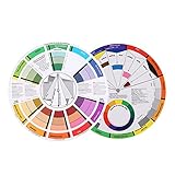 BRRNOO Farbe: Orange ' Farbe: Orange' Color = 'rot' Id = 'comred' Ideales Farbradlernen Color = 'rot' Leitfaden, Farbmischwerkzeug, Papiermaterial für Kunst, Make -up mit