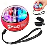 2026 Neuer Handgelenkball-Trainer, Drehmoment-Ball-Handtrainer, Handstärkungsgeräte, Unterarm-Trainer, Gyro-Ball für Finger, Muskeln, Auto-Start, bunte Beleuchtung, mit tragbarer Tasche