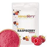 Gefriergetrocknetes Himbeerpulver 100g - Gefriergetrocknete Früchte Pulver - Himbeerpulver Gefriergetrocknet zum Backen, Smoothies & Müsli - 100% Natürliches Himbeeren Pulver ohne Zusätze