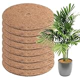 XEERUN 8 Stück Kokosmatte Winterschutz, 30CM Kokosmatte Pflanzen, Kokos Mulchscheibe, Winterschutz Für Pflanzen, Kokosscheibe, Kokosmatte, Frostschutz Pflanzen, Kälteschutz