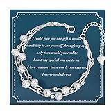 CheersLife Armband Damen Schmuck Armband Silber 925 Damen Verstellbare Armbänder für Teenager Mädchen Damen Armband Geschenke für sie Armband Damen Silber 925 Armkette Damen Silber 925