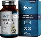 GH Tribulus Terrestris | 180 Tabletten Tribulus Terrestris hochdosiert – 2000mg Trib pro Tablette (aus 20:1 Extrakt) | Gentechnik-, Gluten- & Allergenfrei | Hergestellt in Großbritannien