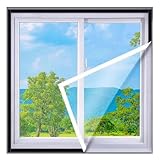 55x195cm,Fliegengitterfenster, DIY-Fenster, Insektenschutz, Insektenschutz, Pollenschutz, Mückenfenster