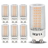 DEIFUA GU10 LED Mais Lampe Warmweiss 2700K 3,5W 385 Lumen Ersetzt 50W Halogen Leuchtmittel, 6er Pack, Nicht Dimmbar T22 Zylinder Form lampen, Flimmerfrei, Abstrahlwinkel 360° Birnen