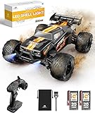 DEERC Ferngesteuertes Auto 1:14, 4WD RC Car 40 km/h mit LED Licht, 2 Akku 40 Minuten Laufzeit, 2.4-GHz Fernbedienung Rennenauto Spielzeug für Erwachsene und Kinder (9000E)