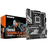 Gigabyte B650 Gaming X AX V2 Motherboard - Unterstützt AMD Ryzen 8000 CPUs, 8+2+2 Phasen Digital VRM, bis zu 8000MHz DDR5 (OC), 1xPCIe 5.0 + 2xPCIe 4.0 M.2, Wi-Fi 6E 802.11ax, 2.5GbE LAN, USB 3.2 Gen