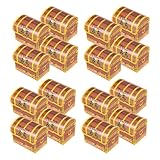 COLLBATH 20 Stück Piraten Schatzkisten Boxen Süßigkeiten Geschenkboxen für Halloween Geburtstagsfeiern und Schatzsuche Dekorative Pappboxen für Events und Partys