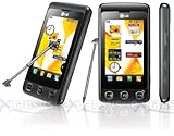 LG KP500 Cookie Smartphone (7.6 cm (3.0 Zoll) TFT-Touchscreen, 3MP Kamera, QWERTZ-Tastatur) schwarz Handy ohne Branding
