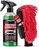 IVALITY® Insektenentferner Auto löst effektiv hartnäckige Insektenrückstände - Insektenreiniger für Auto, Wohnmobil & Motorrad - Flugrostentferner - 750ml (Insektenentferner + Waschhandschuh)