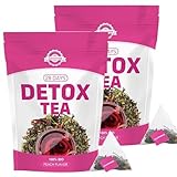 Detox Tee, Tee Zum Abnehmen, 56 Tage Cleanse Weight Loss Tea, Natürliche Kräutermischung, Körper formender Tea, Sanfte Entgiftung und Reinigung, 100% Vegan