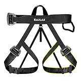 KAILAS Klettergeschirr, verstellbar, Halbkörper-Sicherheitsgurt für Baumklettern, Outdoor, Feuerrettung, Höhlen, Abseilbaum, schützt die Taille, sicherer Sicherheitsgurt für Damen und Herren