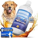 NatiVivo® [TESTSIEGER] Premium Atlantik Lachsöl 1000ml - Barföl aus den klaren Gewässern des Atlantiks - reich an Omega 3 & 6 Fettsäuren - hochdosiertes Fischöl für Hunde, Katzen & Pferde