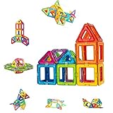 Condis Magnetische Bausteine 42 Teile Magnetspielzeug Magnetbausteine Magnet Spielzeug Magnetspiele für Kinder Kinderspielzeug Puzzle Geschenk ab 3 4 5 6 7 Jahre Junge Mädchen