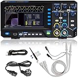 PeakTech 1404 - Digital Oszilloskop 2 Kanal [3 Jahre Garantie] 100 MHz, 1GS/s, USB Schnittstelle, PC Software, P 1404 Oscilloscope, Schwarz, USB Oszilloskop, Oszilloskop Multimeter