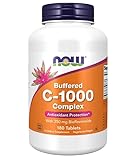 Now Foods Buffered C-1000 Complex (gepuffertes Vitamin C Komplex), 1000mg, mit Flavonoiden, 180 vegane Tabletten