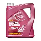 MANNOL Extra Getriebeoel 75W-90 API GL 4/GL 5 LS, 4 Liter