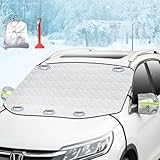 Scheibenabdeckung Auto Winter Ninonly Magnet Auto Scheibenabdeckung Frost Fixierung Faltbare Abnehmbare Frontscheibenabdeckung Winter für Uv-Strahlung, Sonne, Staub, EIS, Frost und Schnee 147 * 120cm