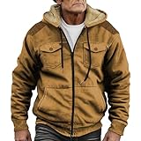 Winterjacke Herren Warm Gefüttert Kapuzenjacke Baumwolle Winter Sweatjacke Mit Kapuze Modische Bequemer Fleecejacke Oversized Freizeit Outdoorjacke Mit Windbreaker Herren Winter Teddy Fleecejacke