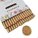 30 Stück 7mm Siegel Wachs Sticks für Klebepistole, PORXFLY Mini-Siegelwachsstäbe, ideal für Karten, Umschläge, Hochzeitseinladungen, Geschenkverpackungen, Weinpakete (Bronze)