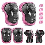 ValueTalks Knieschoner Kinder Schoner Inliner Kinder 6er Set Kinder Schützer Ellenbogenschoner für Inliner Skates Scooter Fahrrad Rollschuhe