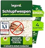 Legona® Schlupfwespen gegen Lebensmittelmotten | 4 Karten à 1 Lieferung | Effektive Bekämpfung von Lebensmittel Motten | Alternativer Mottenschutz zu Mottenfalle Lebensmittel, Mottenspray