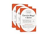 Astrid Twardy Carotin Mega+Selen Kapseln Anti-Aging & Zellschutz mit Betacarotin (Provitamin A), Vitamin C & E, Selen für gesunde, strahlende Haut & Immunabwehr, Nahrungsergänzungsmittel 3x60 Kapseln