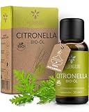 Heldengrün® BIO Citronellaöl [100% NATURREIN] Echtes Citronella Öl - Zitronig, erfrischend & frisch - Citronella Oil - Citronella Ätherisches Öl