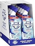 WC FRISCH WC Reiniger Gel Ozeanfrische (10 x 750 ml), WC Reiniger mit Lufterfrischer-Effekt, Toilettenreiniger sorgt für hygienische Frische, mit 4-fach Aktivstoff-Kombination