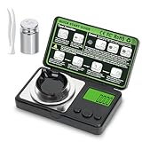 Muaket 0,001g/50g Feinwaage, Präzisionswaage mit Kalibriergewichten, Milligramm Waage mit 7 Wiegeeinheiten, Grammwaage zum Wiegen von Pulvern, Schmuck, Medizin, MG Waage mit Pinzette und Waagschale