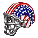 Widmann 04867 - Aufblasbarer Footballhelm, Stars and Stripes, USA, American Football, Hut, Kostüm, Accessoire, Karneval, Mottoparty