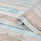 d-c-fix Möbel-Klebefolie Rio Ocean Holz-Optik braun blau 45 cm x 2 m - Möbelfolie selbstklebend Deko-Folie für Tisch, Schrank, Bad, Küche Schrankfolie Holzfolie wasserfest Kinder-Zimmer modern