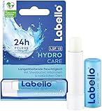 Labello Hydro Care Lippenpflegestift, mineralölfreie Lippenpflege mit LSF 15 für 24h Feuchtigkeit, Lippenbalsam mit Sheabutter, Vitaminen und natürlichen Ölen (4,8 g)
