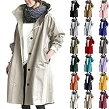 Softshelljacke Für Damen Große Größen - Übergangsjacke Damen Mit Kapuze - Regenjacke Wasserdicht Atmungsaktiv Regenjacken Funktionsjacke Wanderjacke Softshelljacken Langarm Mantel Winterjacke