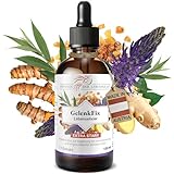 GelenkFix Tinktur 100 ml – 1:1 Pflanzenextrakt mit Teufelskralle, Kurkuma, Ingwer, Weidenrinde & Weihrauch – pflanzliche Unterstützung für Gelenke, Beweglichkeit – vegan & naturrein