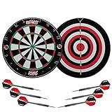 Ruthless Rivals Family Dart Board Game | Doppelseitiges Dartscheiben-Set inklusive 2 Sets Darts (DB074)