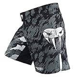 SOTF Boxshorts für Herren Training Kampfshorts Herren MMA BJJ Shorts No Gi, grau, Groß