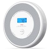 X-Sense Rauch- und Kohlenmonoxidmelder mit Sprachwarnfunktion auf Französisch, Rauch- und CO-Melder mit austauschbarer Batterie, XP0A-SR, 1 Stück