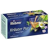 Meßmer Kräuter pur | 25 Teebeutel | Vegan | Glutenfrei | Laktosefrei