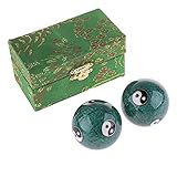 lachineuse Chinesische Gesundheitskugeln, Grün, 5 x 10 x 5 cm