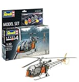 Revell Modellbau, Model Set Alouette II Helikopter, Maßstab 1:32, 191 Teile, Ab 12 Jahren, Detailgetreues Modell, Hubschrauber Modell Bausatz, Bastelset