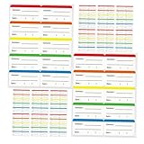 DOITOOL 50 Blatt Selbstklebende Gefrieretiketten Ablösbare Lebensmittelaufkleber für Gefrierschrank Wiederverwendbare Aufkleber für Behälter Beschreibbar für und Küchenorganisation