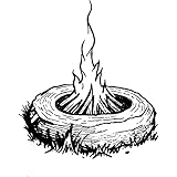 Azeeda 'Lagerfeuerstelle ' Unmontierter Gummistempel - für Basteln, Scrapbooking und Kartengestaltung - Größe A8 (RS00056030)