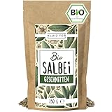 Salbeitee Bio lose - 250 Gramm Bio Salbei Tee I 100% natürlicher Salbei getrocknet aus Biologischem Anbau by KLUIZ TEA